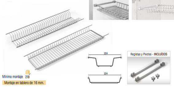 Juego de Escurreplatos Forrado Juego de Escurreplatos Forrado