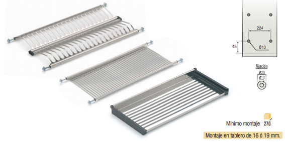 Juego de Escurreplatos Inoxidable Juego de Escurreplatos Inox
