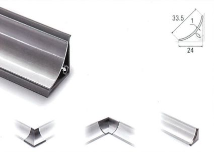 Copete de Aluminio Cóncavo Copete de Aluminio Invertido