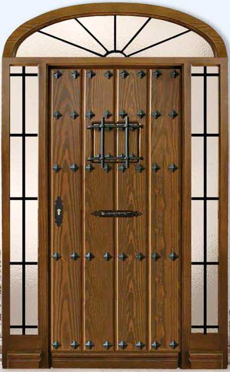 Puerta de calle de madera modelo R2 Puerta de calle de madera modelo R2