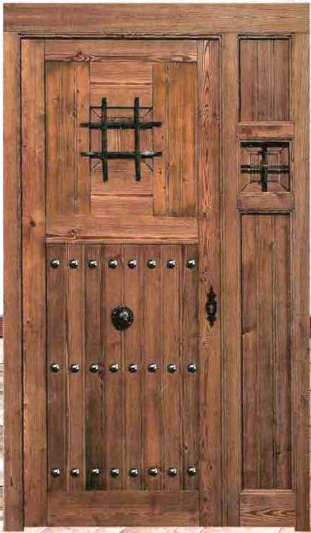 Puerta de calle de madera modelo R3 Puerta de calle de madera modelo R3