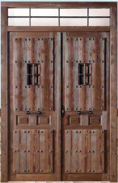 Puerta de calle de madera modelo R4 Puerta de calle de madera modelo R4