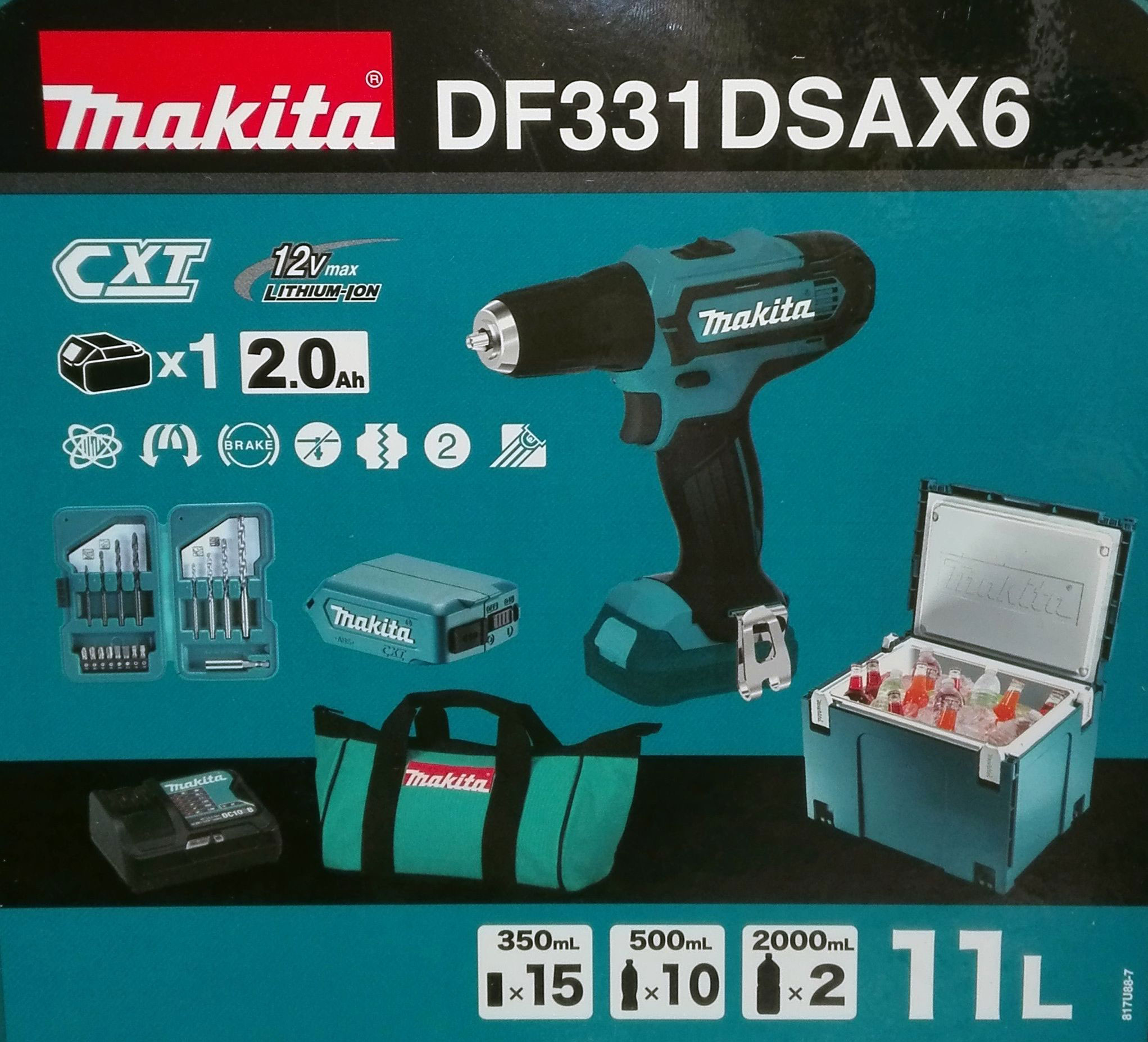 Atornillador-Makita-DF331DSAX6 Atornillador Makita Super Completo