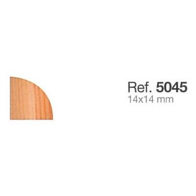 Moldura de Madera Rinconera Redonda de 14x14 mm