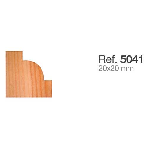 Moldura de Madera Rinconera de 20x20