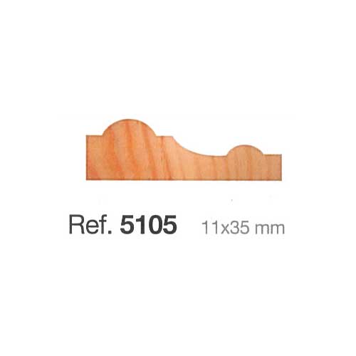 Moldura de madera de 11x35