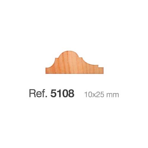 Moldura de Madera para Plafonar